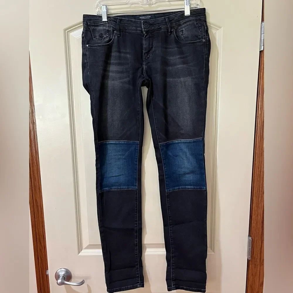 MAISON SCOTCH Parisienne Skinny Jeans Low Rise Black Denim Women’s Size 28x32